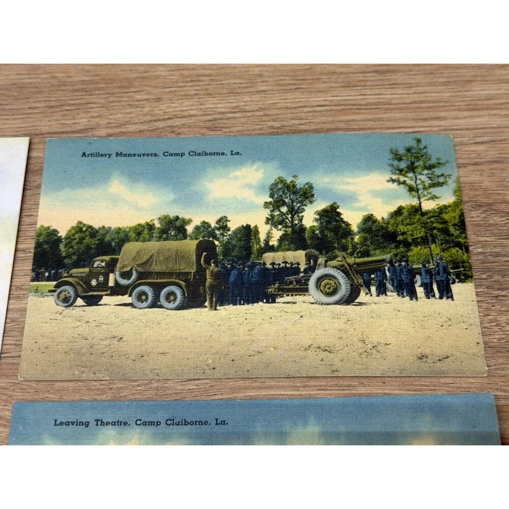 WWII US Army Military Scenes Postcards - Lot of 6 - Unused Never Mailed